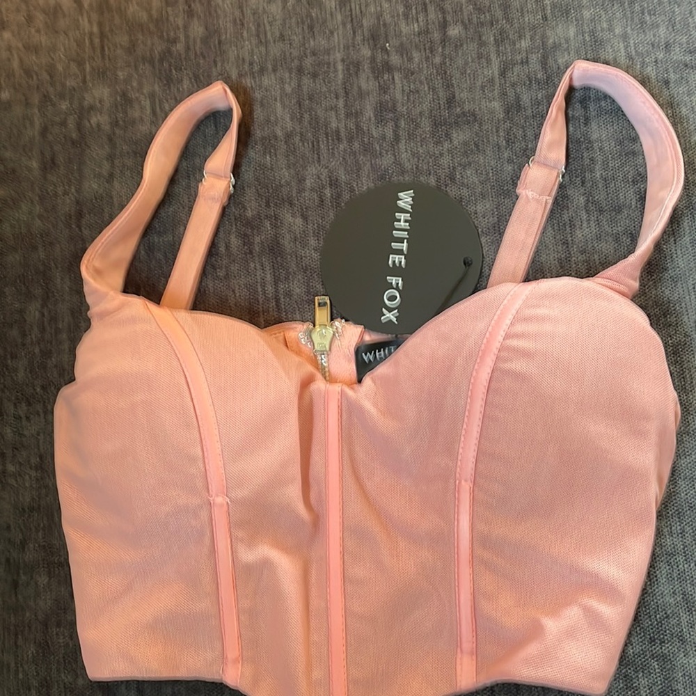Wild bustier top in pink